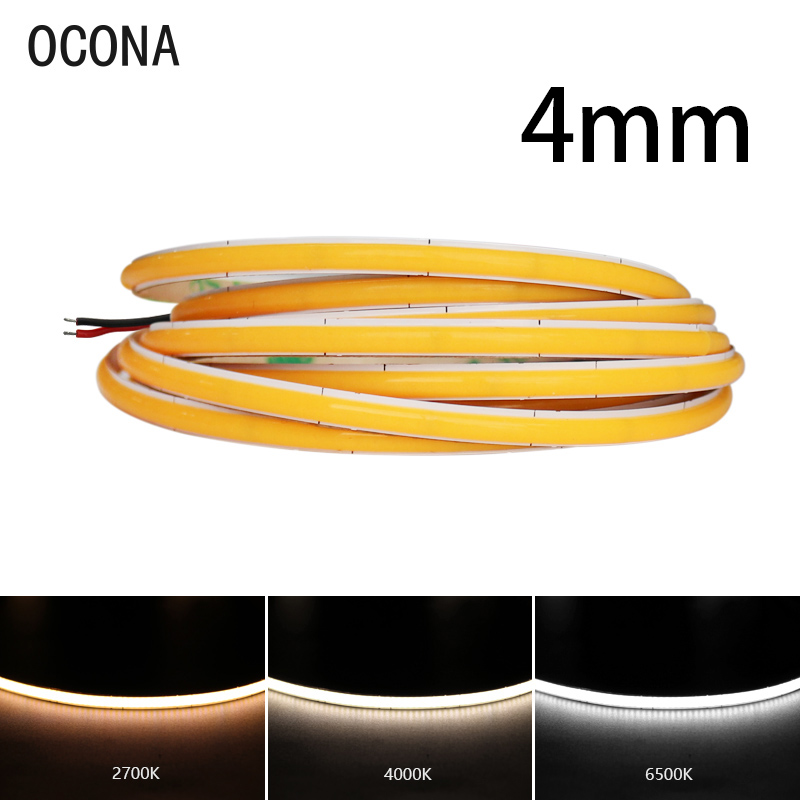 Lighting Mcqueen Bedroom Decor - 4mm Wąskie taśmy LED COB do