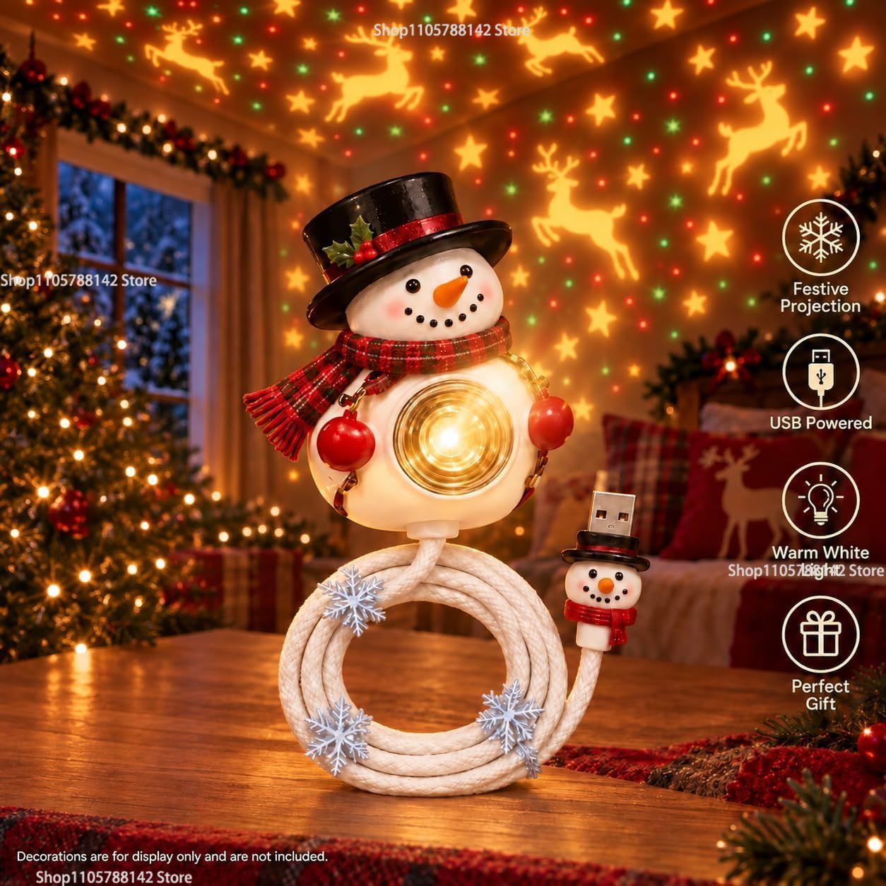 Świąteczny projektor USB w ksz – Lighting Christmas Decor recenzja i cena
